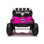 Elektrické autíčko - Jeep JC666 - nelakované - tmavo ružové